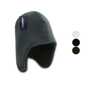 1 Dozen Helmet Beanie Beanies Winter Fleece-Lined Ear Flap Ski Snow Wholesale