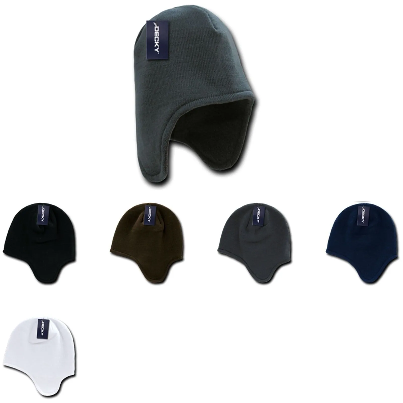 1 Dozen Helmet Beanie Beanies Winter Fleece-Lined Ear Flap Ski Snow Wholesale