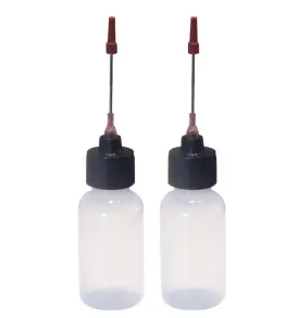 2 Bottles -1 OZ Size Bottles with Stainless Needle tip for All Your Gun Oils