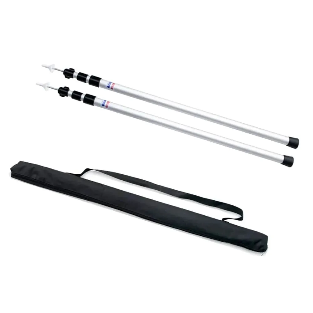 2.3M Aluminum Alloy Tent Pole Telescoping Tent Support Rods Beach Shelter Tarp Awning Pole for Picnic Hiking Camping Equipment