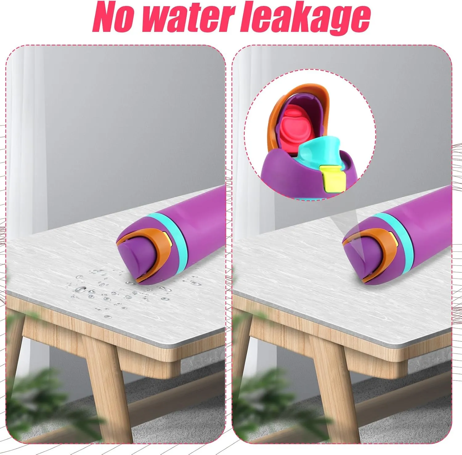 2pcs Water Bottle Top Lid Compatible with Owala FreeSip 24oz 32oz, Sealing Parts Replacement Stopper Silicone Plug Accessories for Owala Free Sip 19/24/32/40oz Seal Gasket Bottle Cap Mouth (Carmine)