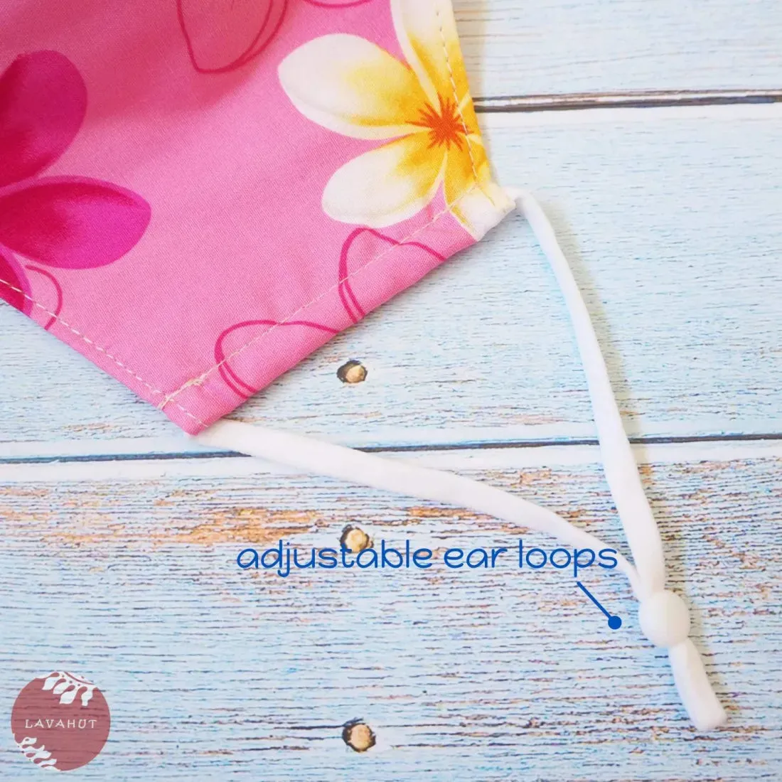 Adjustable Fashion Face Mask • Tickled Pink