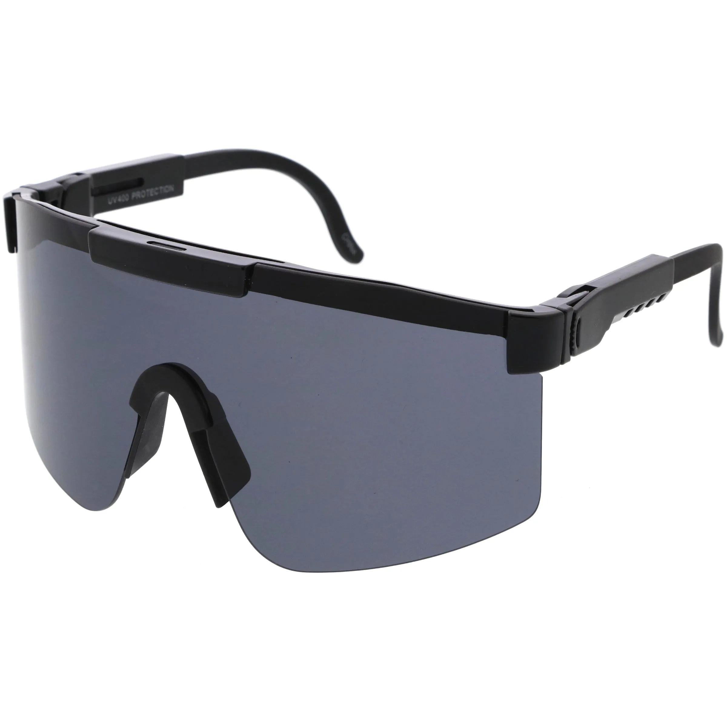 Adjustable Futuristic Side Panel Cyberpunk Monoblock Shield Sunglasses D266