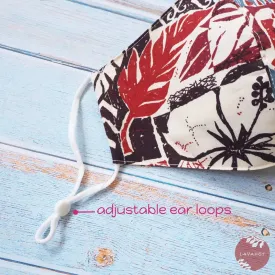 Adjustable Tropical Face Mask • Brown Old Hawaii