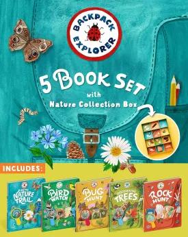 Backpack Explorer 5-Book Set with Nature Collection Box Hardcover  August 29, 2023