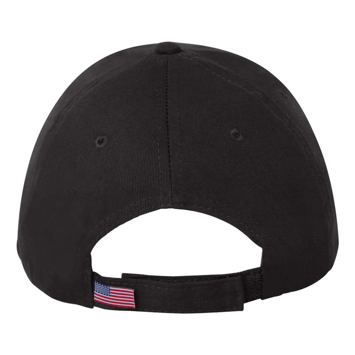 Bayside Black USA Made Structured Cap