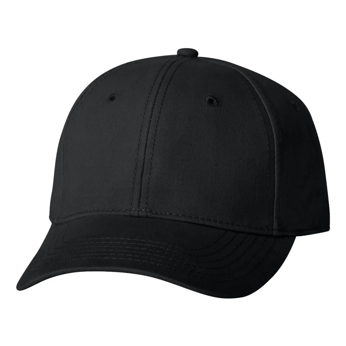 Bayside Black USA Made Structured Cap