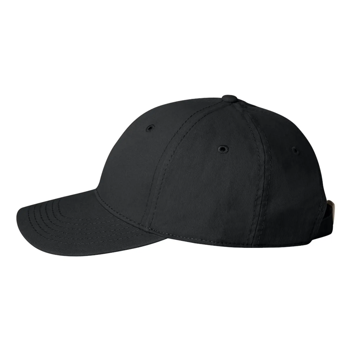 Bayside Black USA Made Structured Cap
