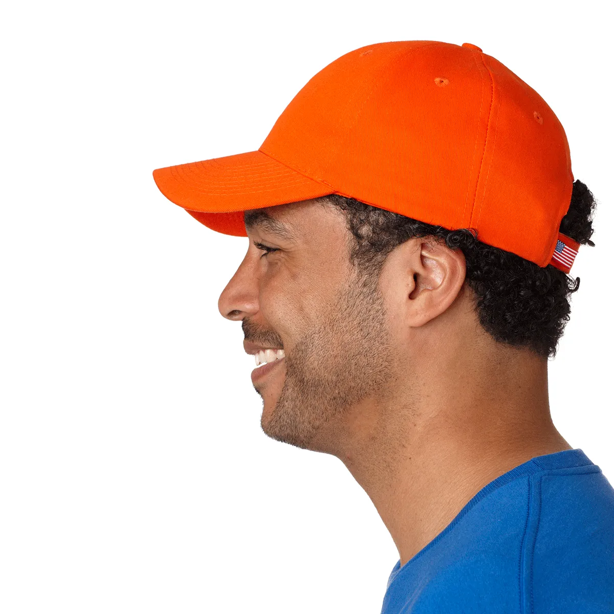 Bayside Orange USA Made Structured Cap