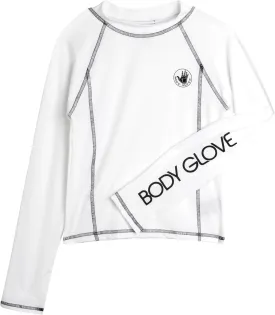 Body Glove Boys Swim Shirt - UPF 50  Sun Protection Quicky Dry Long Sleeve Rash Guard for Boys with Arm Logo (Size: 5-14)