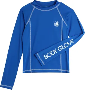 Body Glove Boys Swim Shirt - UPF 50  Sun Protection Quicky Dry Long Sleeve Rash Guard for Boys with Arm Logo (Size: 5-14)