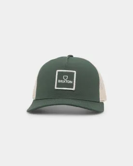 Brixton Alpha Block X C MP Mesh Cap Dark Forest
