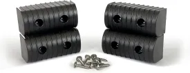 Caliber Bunk Wrap Endcaps 23051-BK, 4-Pack of 2 x 4" Endcaps with Hardware, Black