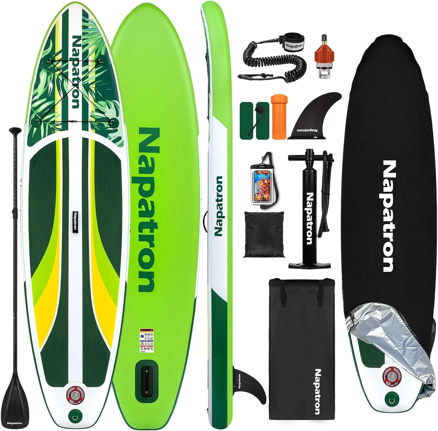 Family Inflatable Stand Up Paddleboards,Stable Wide Design,350LBS Capacity,Complete Paddle Board Package with Fast Action Pump,Leash,Ideal for Beginners/Youth & AllSkill Levels