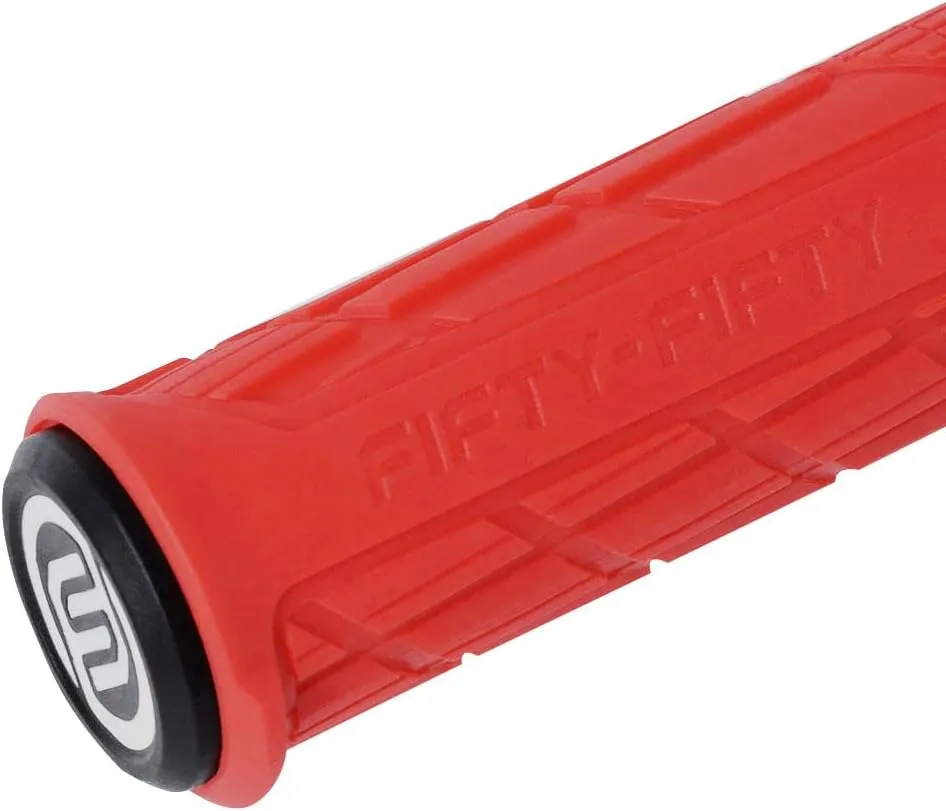 FIFTY-FIFTY Mountain Bike Handlebar Grips, Single Lock-on MTB Grips, Comfortable and Lock On, Non-Slip Bicycle Handle, Fit for All Mountain, Enduro, Downhill