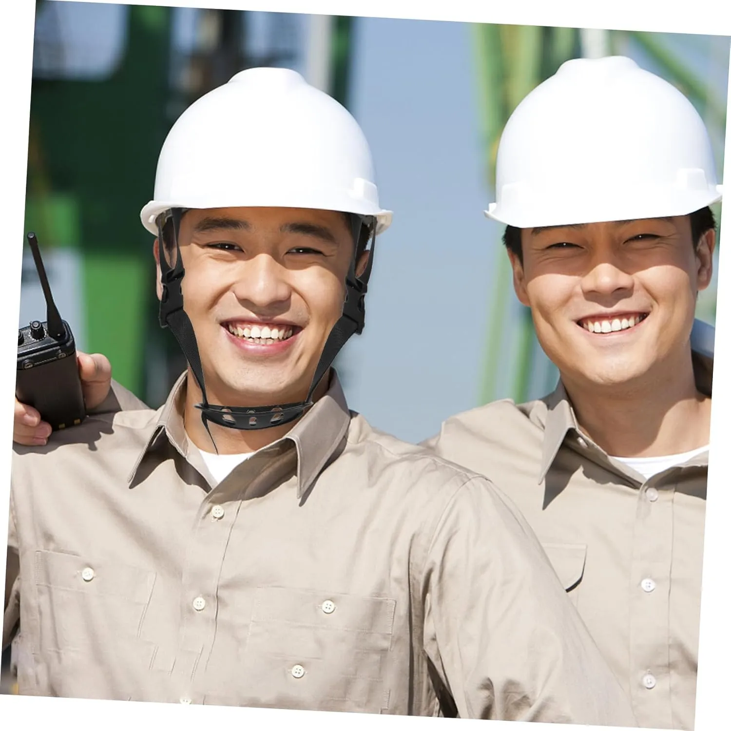 Gadpiparty 2pcs Adjustable Chin Strap for Hard Hats Material Easy to Install Stable Fit for Construction Workers Lightweight Helmet Accessory