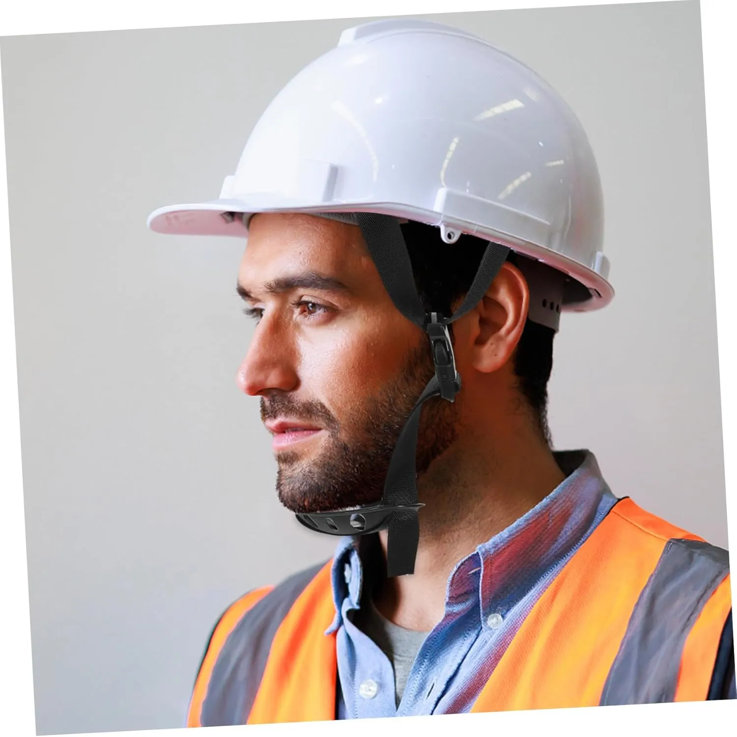 Gadpiparty 2pcs Adjustable Chin Strap for Hard Hats Material Easy to Install Stable Fit for Construction Workers Lightweight Helmet Accessory