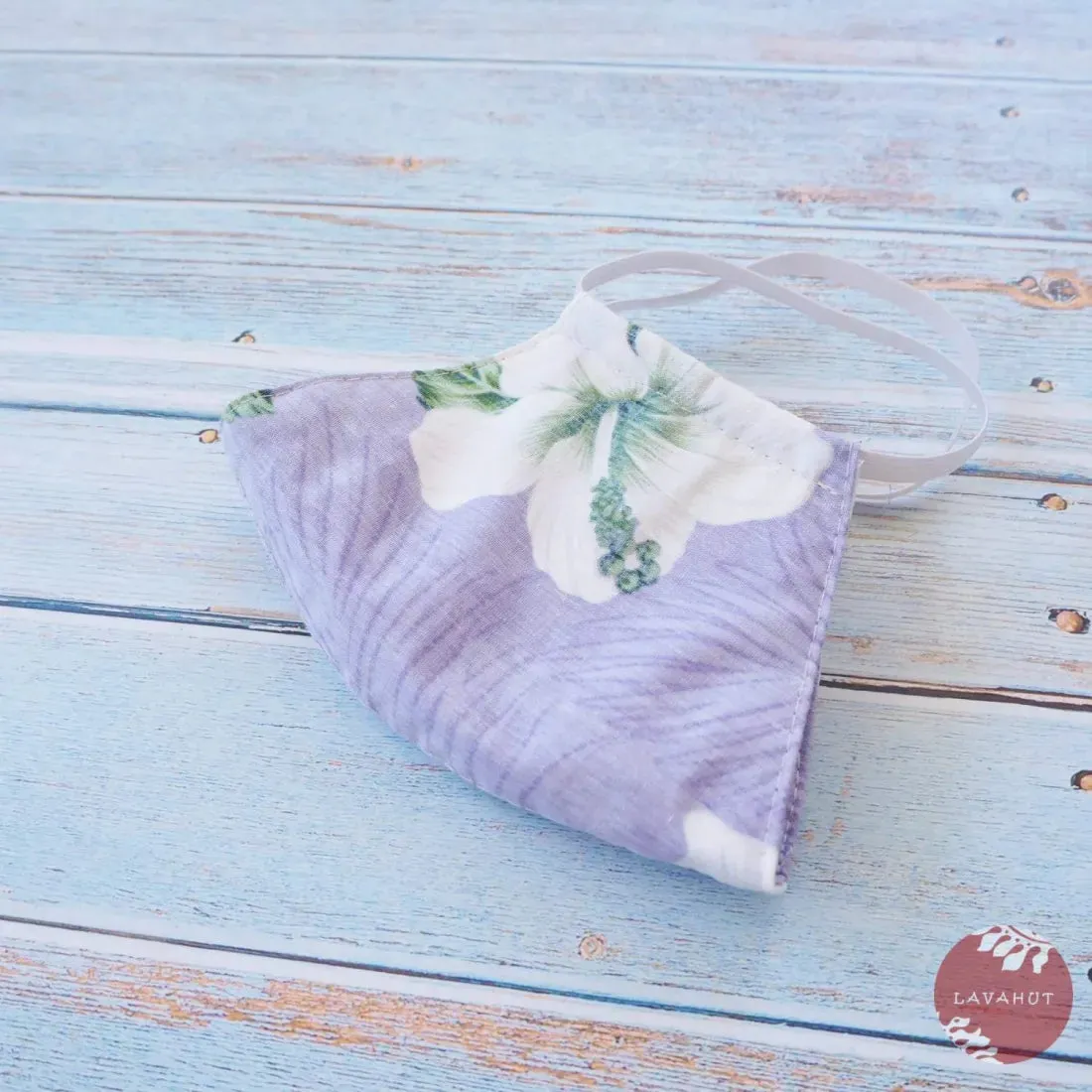 Hawaiian Face Mask • Purple Hibiscus