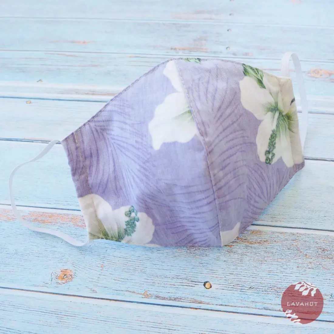 Hawaiian Face Mask • Purple Hibiscus