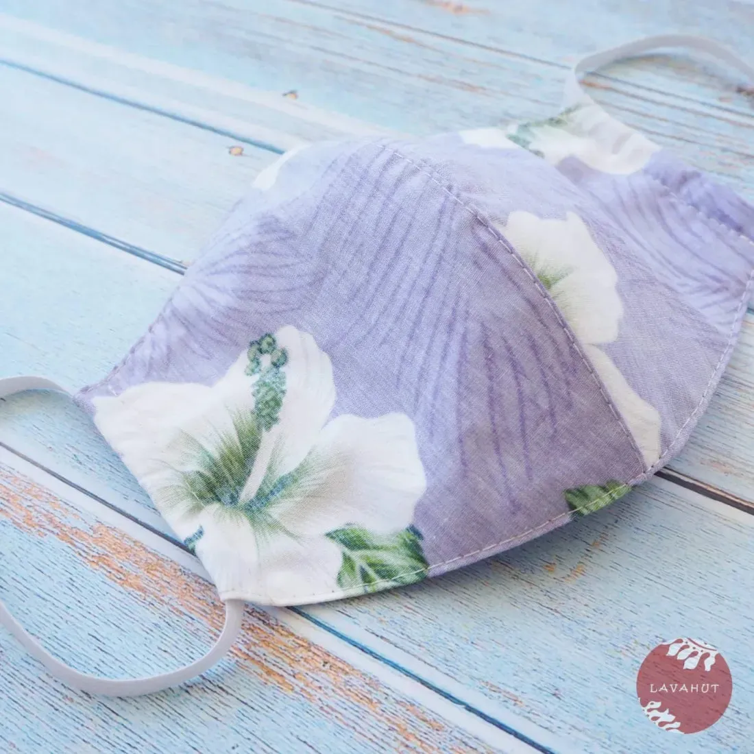 Hawaiian Face Mask • Purple Hibiscus