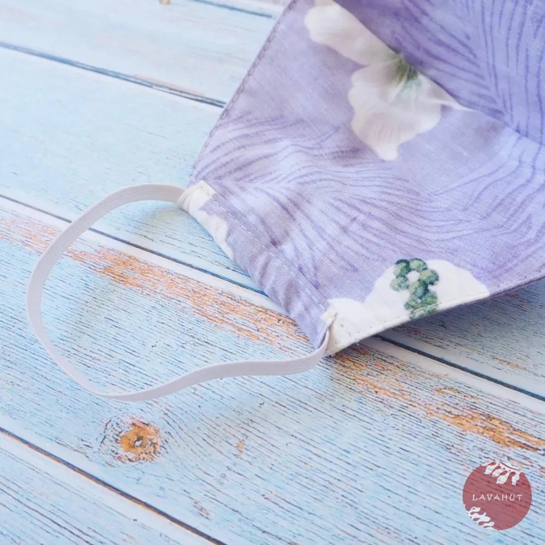Hawaiian Face Mask • Purple Hibiscus