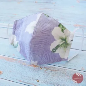 Hawaiian Face Mask • Purple Hibiscus
