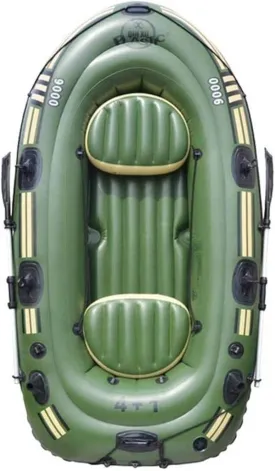 Inflatable Boat Set, Kayak Fishing Boat, 2/3 Person Boat, Inflatable Explorer Boat with Paddle and Foot Pump and Safety Rope,Two-Person Boat