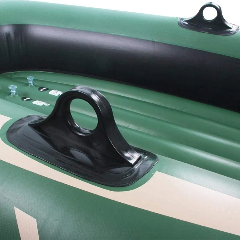 Inflatable Fishing Boat, Portable Inflatable Kayak, Folding Rubber Explorer Boat, Canoe for Water Sports Swimming Beach Pool,2person Boat