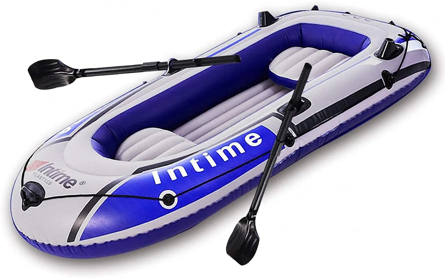 Inflatable Kayak Boat,Inflatable Boat Set, with Oars   Inflator,Rubber Explorer Boat Kayak Canoe Fishing Outdoor Rafting Water Sports