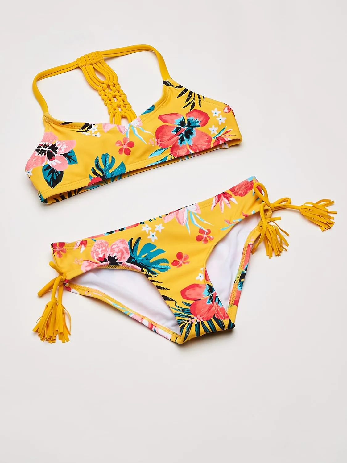 Kanu Surf Girls' Willow V-Neck Bikini Beach Sport 2-Piece Swimsuit