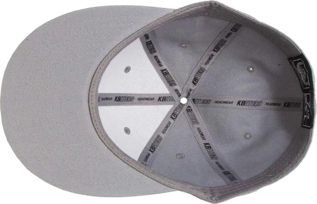 KBETHOS? Original 6 Panel Flat Brim True-Fit Fitted Cap