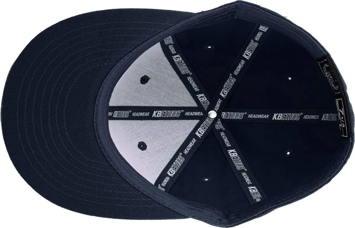 KBETHOS? Original 6 Panel Flat Brim True-Fit Fitted Cap