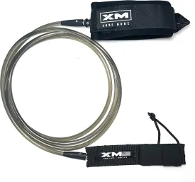 Knee/Calf Surfboard Leash 8ft-10ft, COMP Cord Thickness (.220 in.), Choose Length and Color, Key Pocket, Unbreakable Swivels, Detachable Railsaver, Made in USA