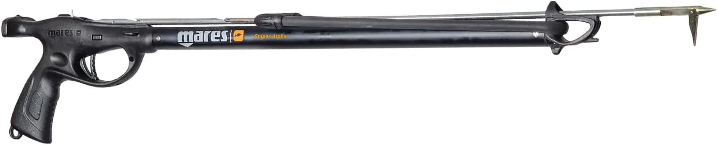 Mares Sniper Alpha Sling Gun Speargun for Spearfishing - Spear Gun with Aluminum Barrel & Circular Elastic