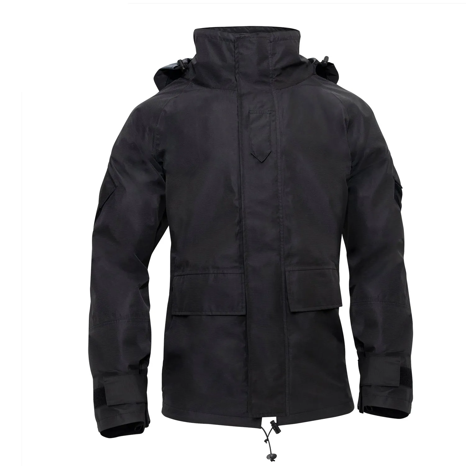 MilSpec Tactical Hard Shell Waterproof Jacket - Black