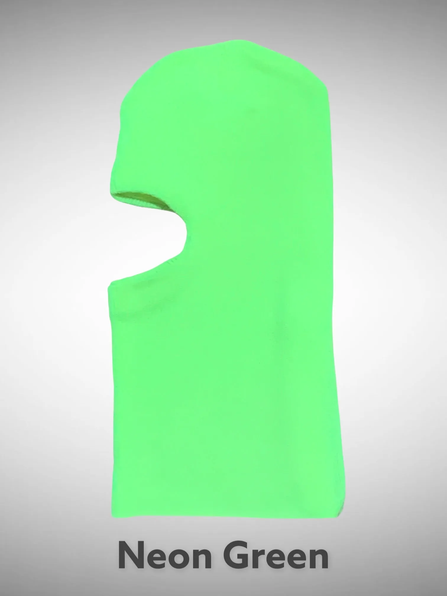 One Hole Ski Mask Neon Green