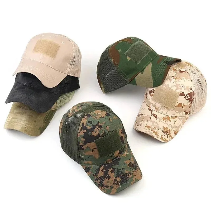 Outdoor Multicam Camouflage Adjustable Cap Mesh Tactical Military Army Airsoft Fishing Hunting Hiking Basketball Snapback Hat