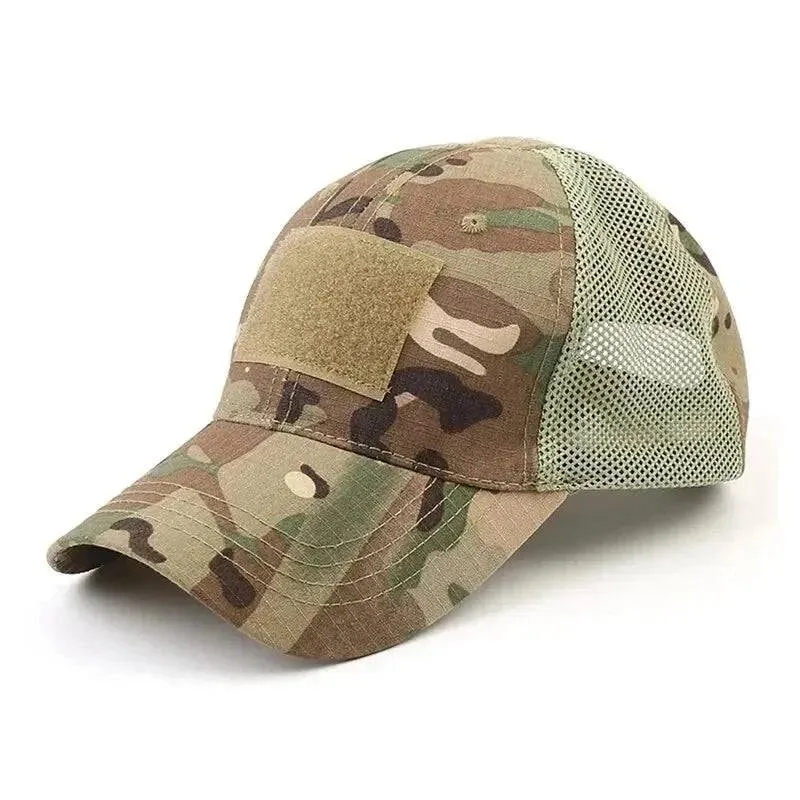 Outdoor Multicam Camouflage Adjustable Cap Mesh Tactical Military Army Airsoft Fishing Hunting Hiking Basketball Snapback Hat
