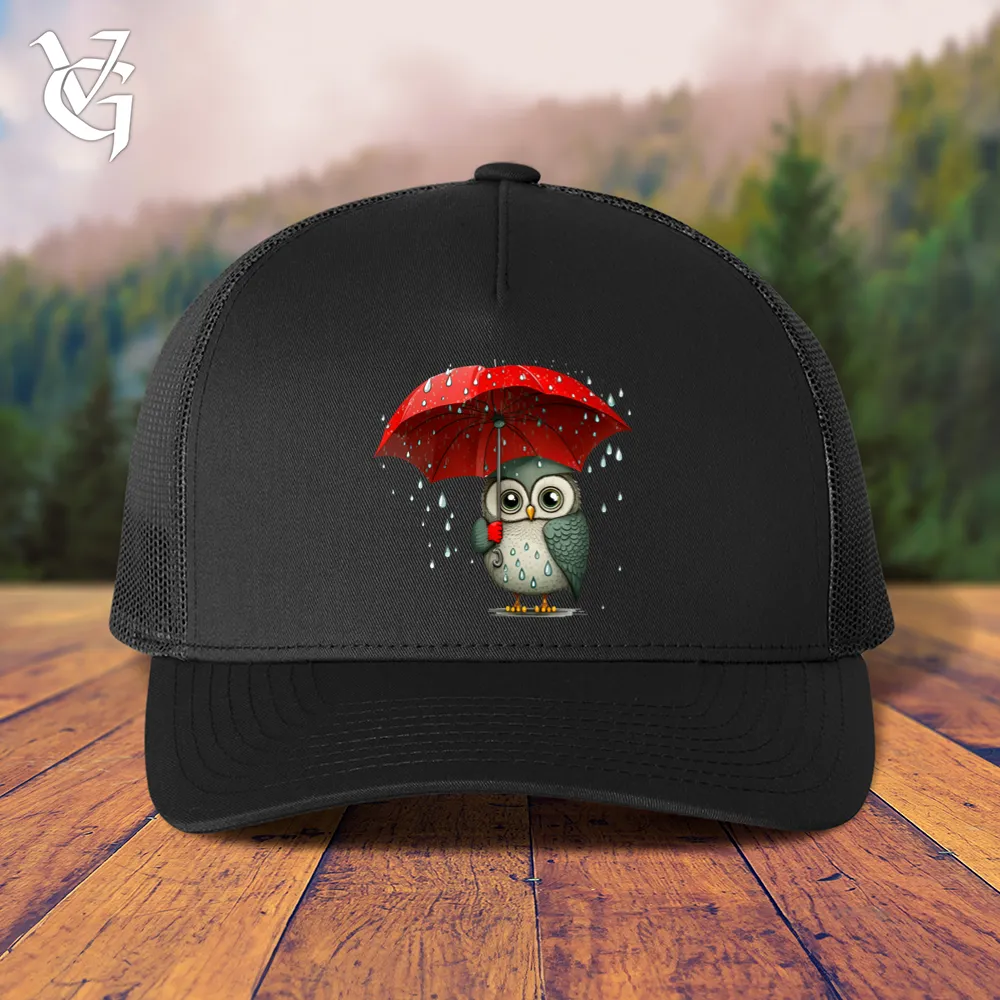Owl In The Rain Trucker Cap