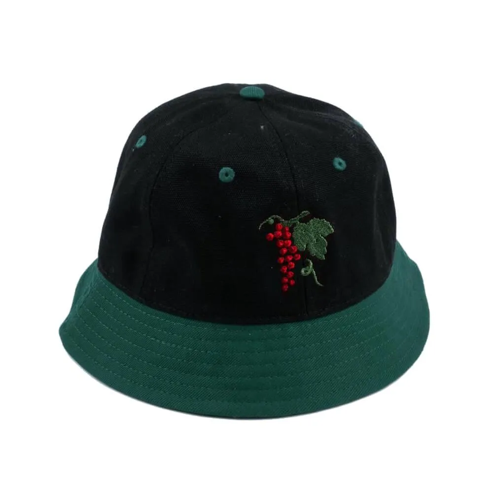 Passport Skate Life Of Leisure 6 Bucket Hat Forest Green Black