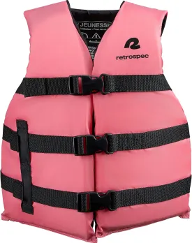Retrospec Bobbin Life Vest for Kids, Lightweight, Durable Coast Guard Approved Life Vests for Kids, Youth and Infants 30-90 lbs