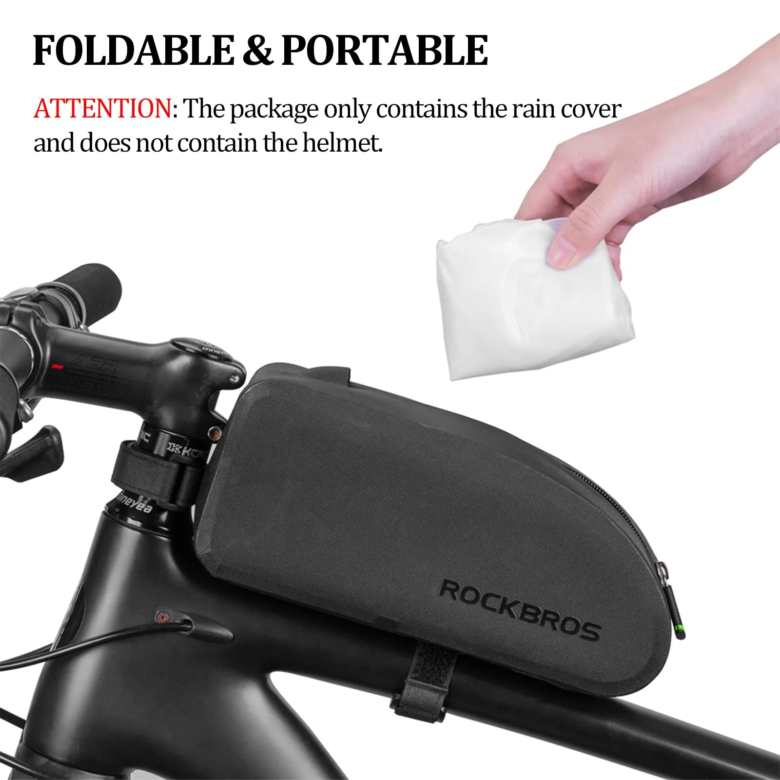 ROCKBROS Bike Helmet Cover with Reflective Logo Rainproof & Dustproof