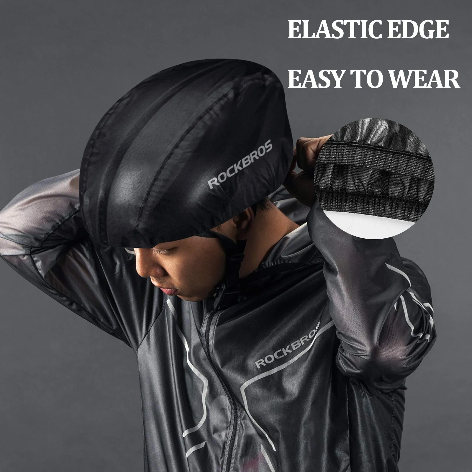 ROCKBROS Bike Helmet Cover with Reflective Logo Rainproof & Dustproof