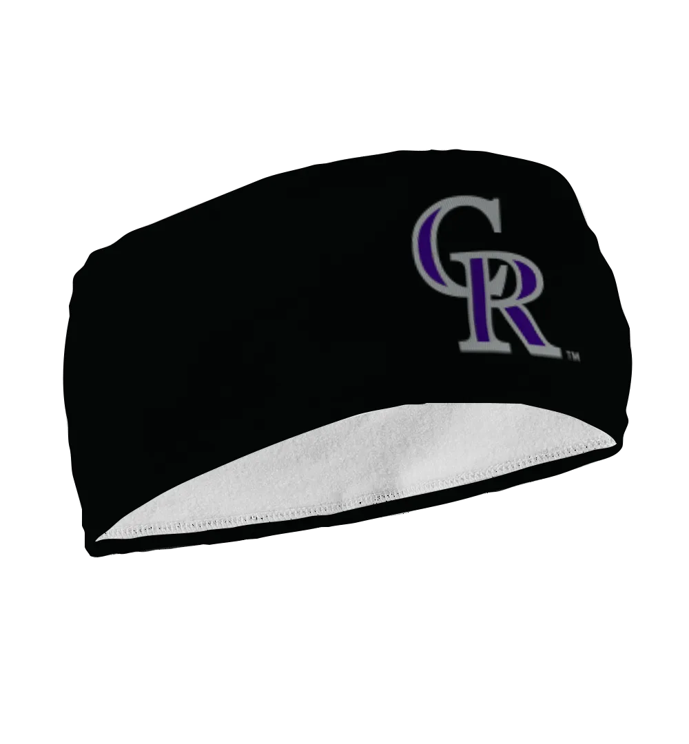 Rockies Fleece Headband: Cap Logo