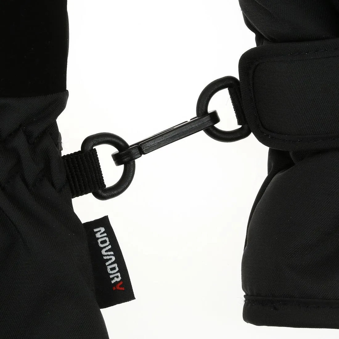 SLIDE 300 UNISEX DOWNHILL SKIING GLOVES - BLACK