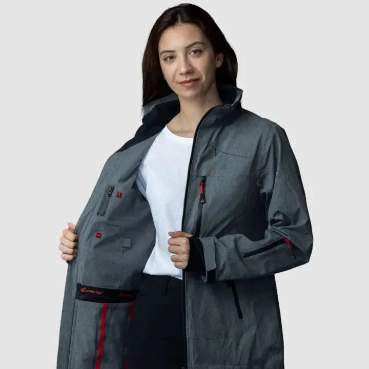 Sustainable Explorer Women's Jacket - Chic Charcoal Gray