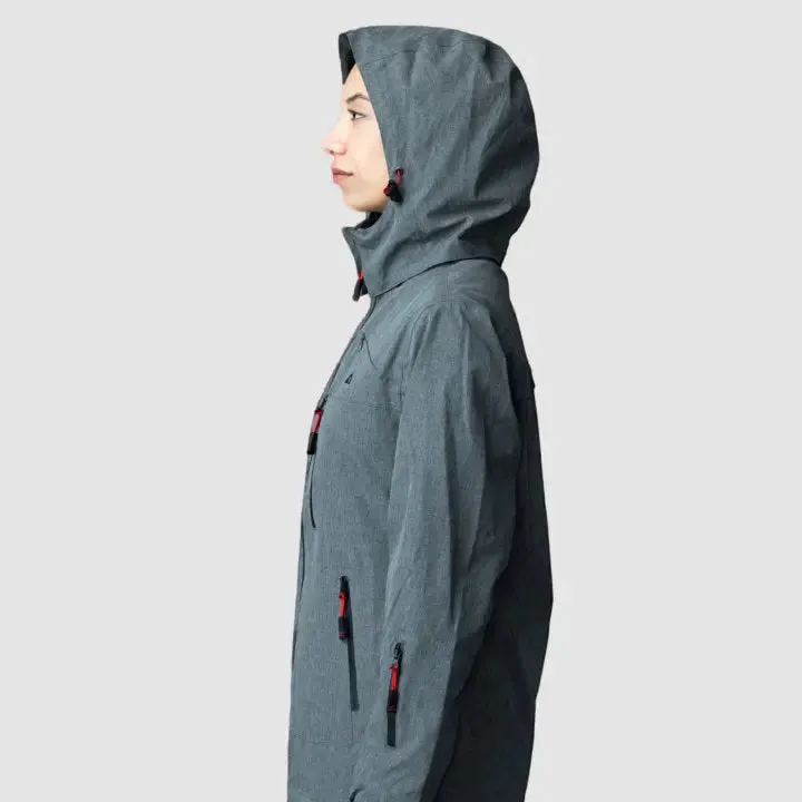 Sustainable Explorer Women's Jacket - Chic Charcoal Gray