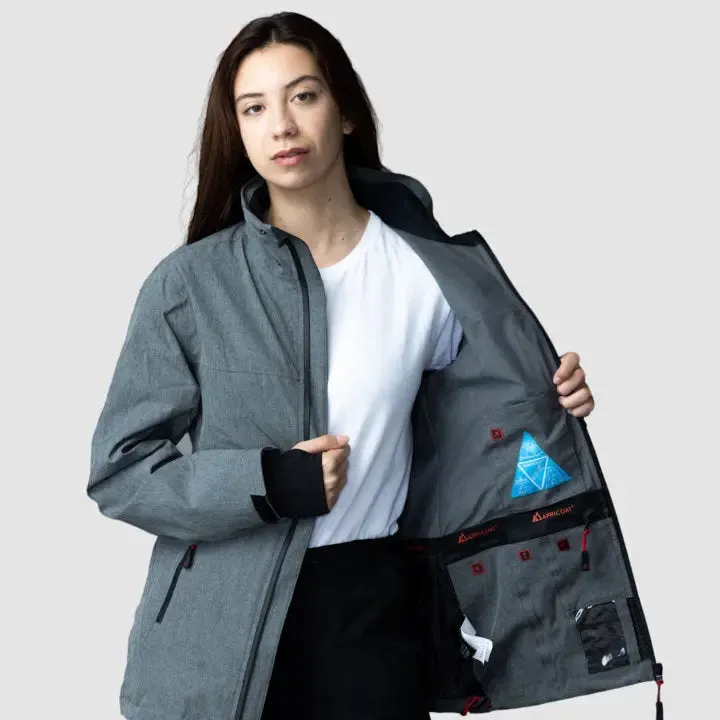 Sustainable Explorer Women's Jacket - Chic Charcoal Gray
