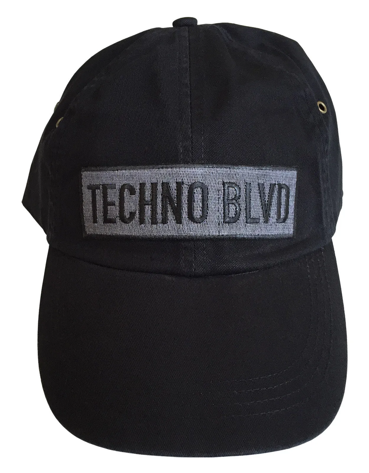 Techno Blvd Curved Bill Cap, Tactical Black Patch