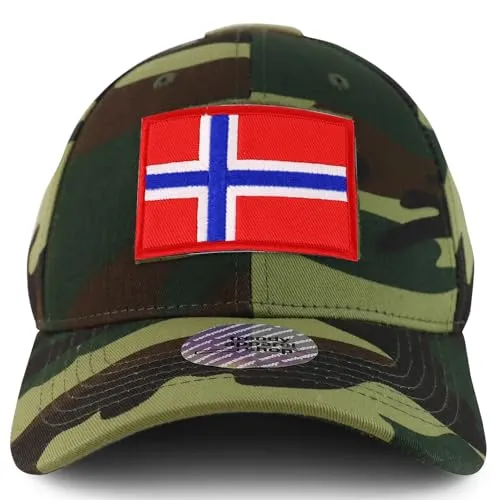 Trendy Apparel Shop Norway Flag Hook and Loop Patch Tactical Baseball Cap